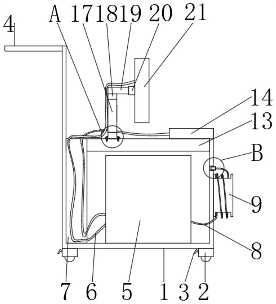 Portable diasonograph cart