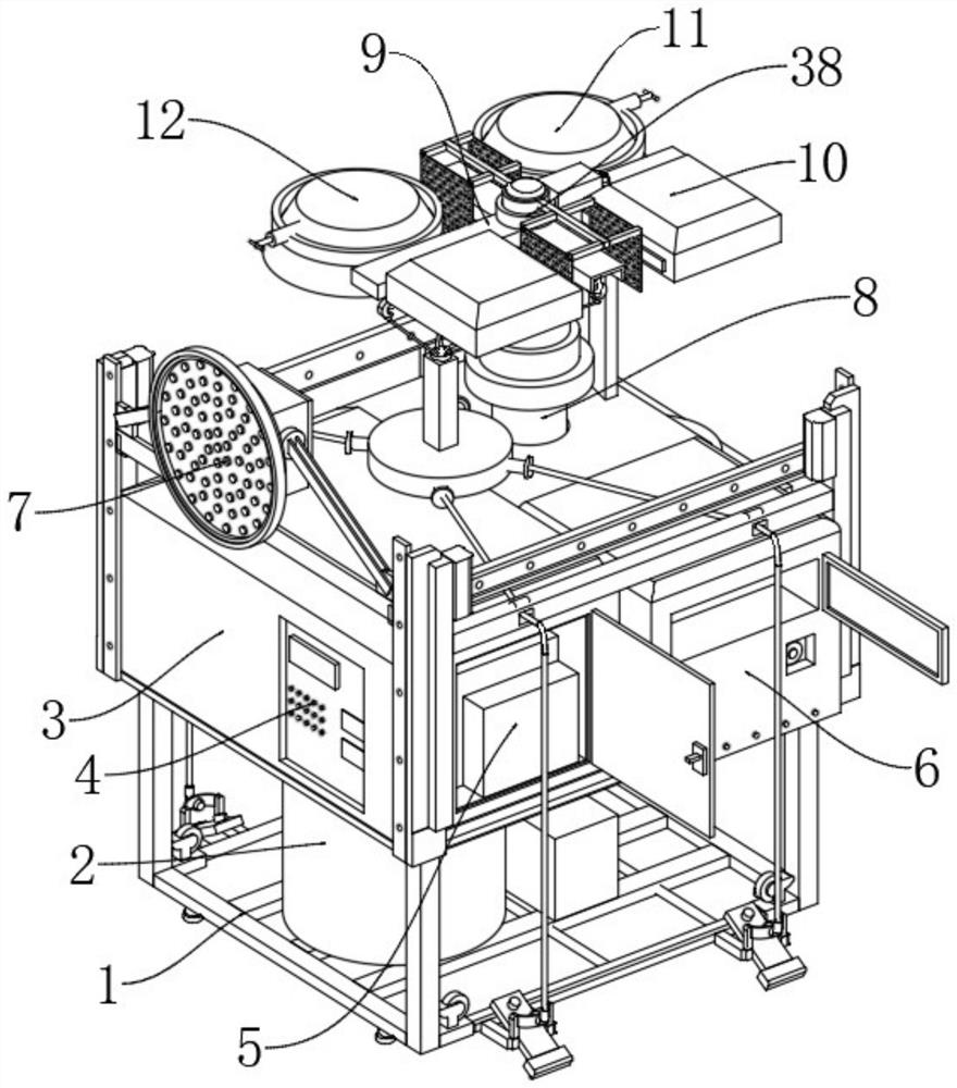 Mobile lighting lighthouse with adjusting equipment