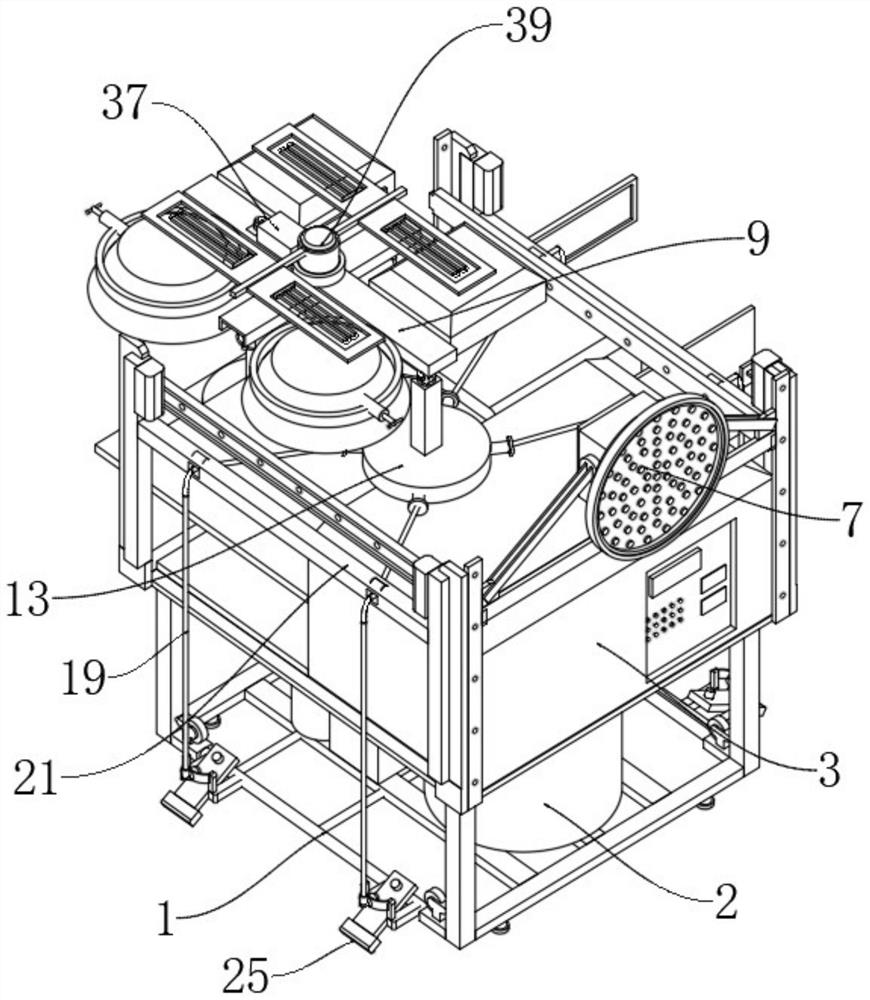 Mobile lighting lighthouse with adjusting equipment