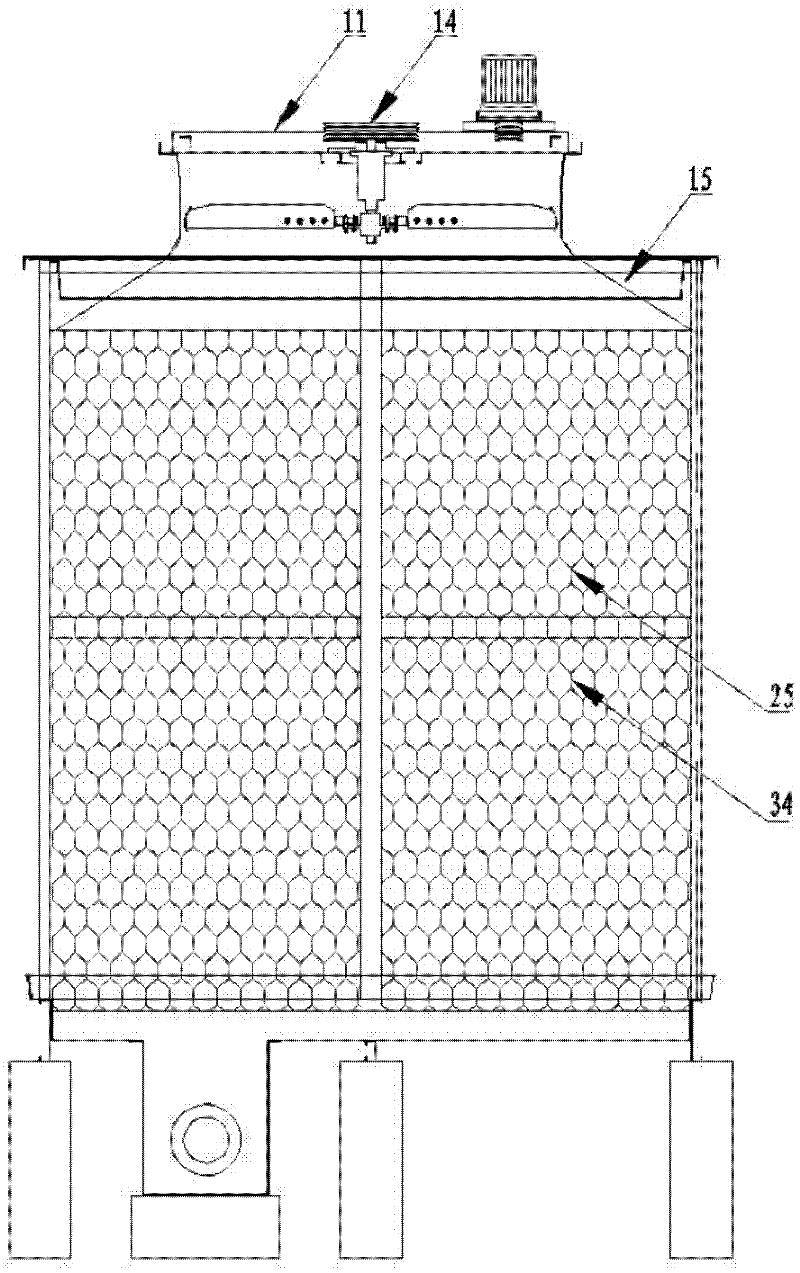 Square cross flow cooling tower with single-side air intake