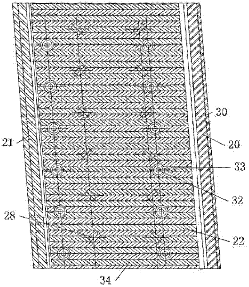 Square cross flow cooling tower with single-side air intake