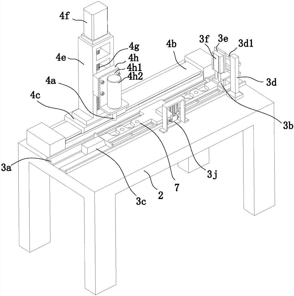 Drilling mechanism of full-automatic drilling production line for communication base station inner support