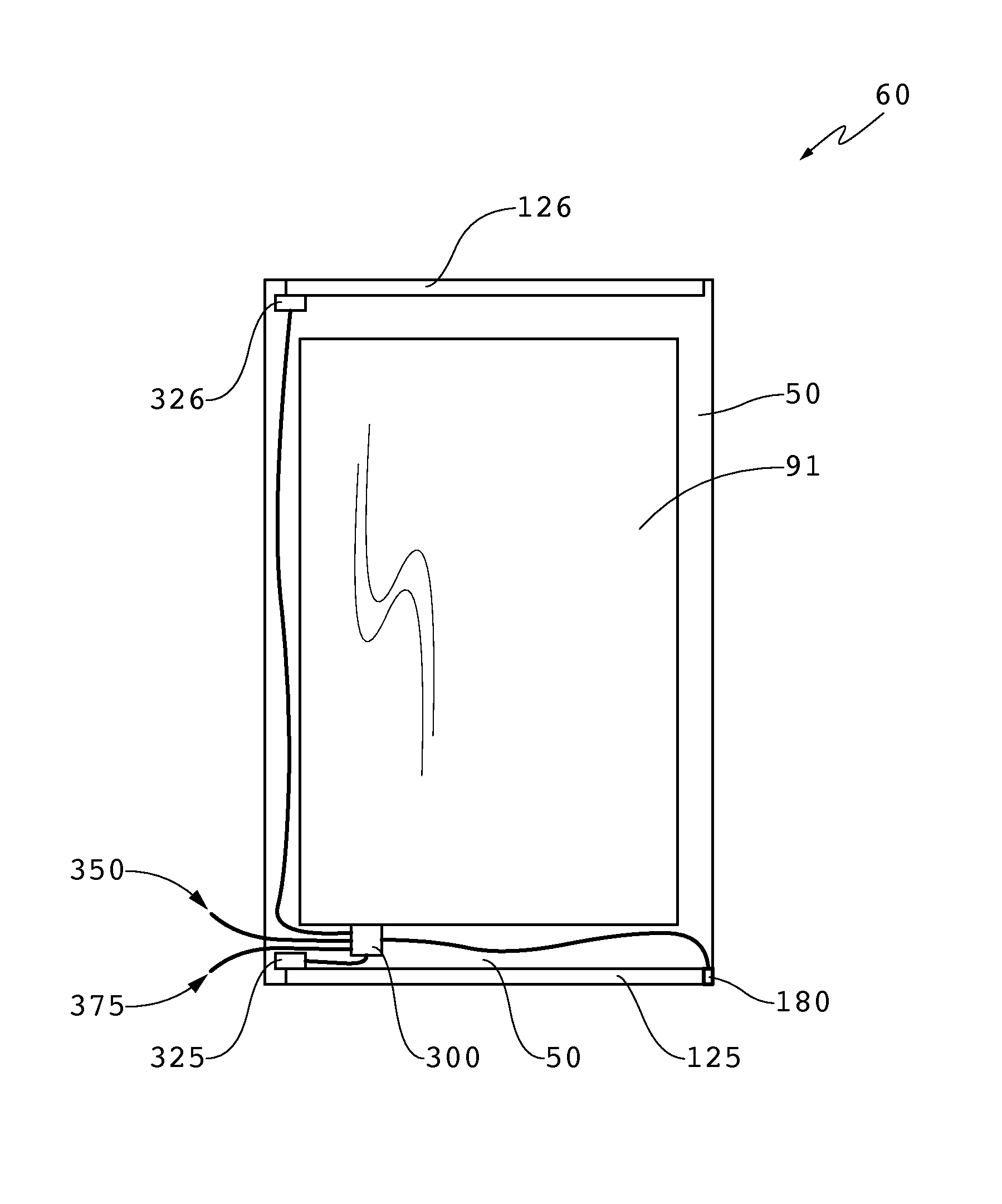 Transparent Liquid Crystal Display on Display Case