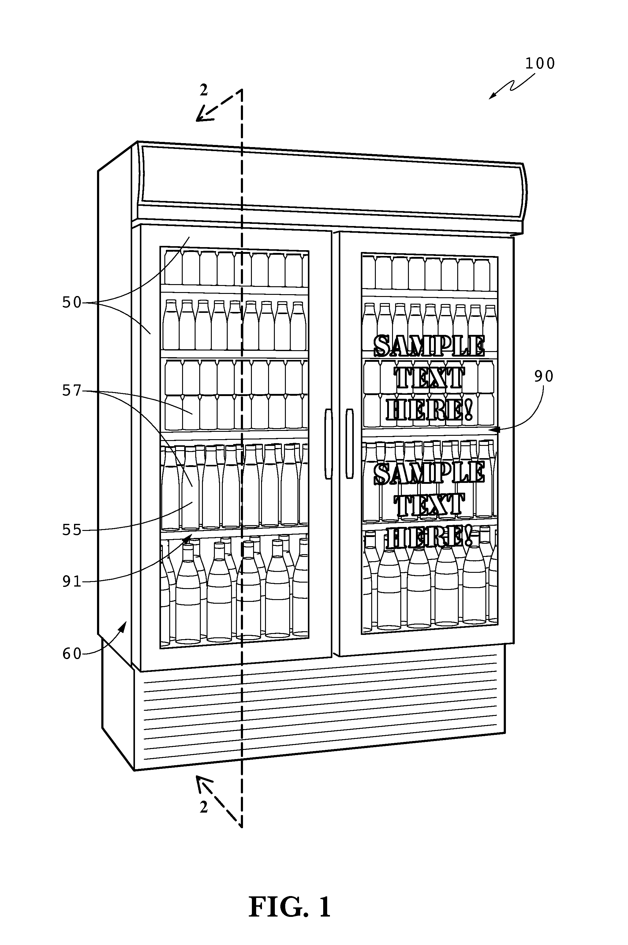 Transparent Liquid Crystal Display on Display Case