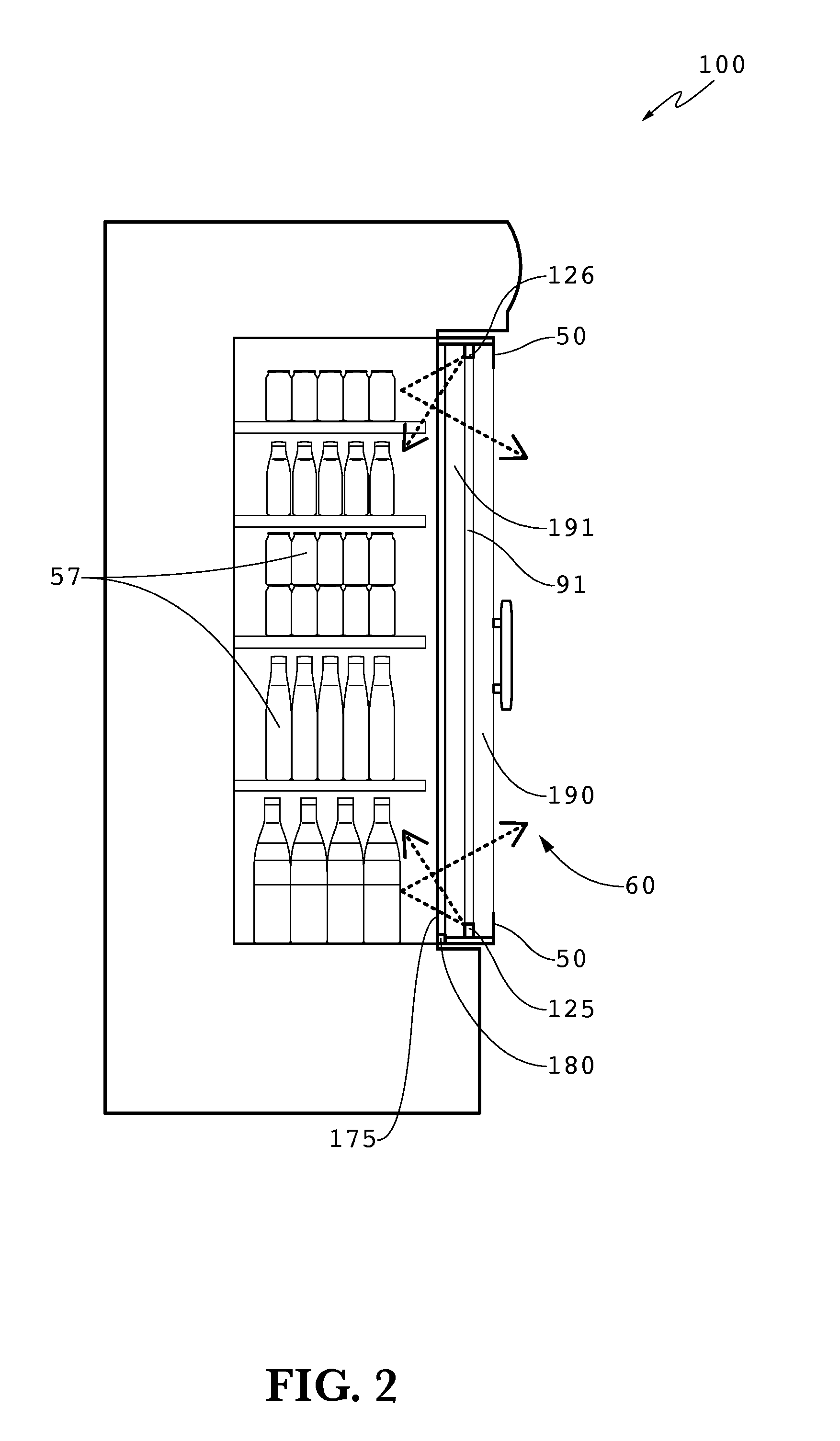 Transparent Liquid Crystal Display on Display Case