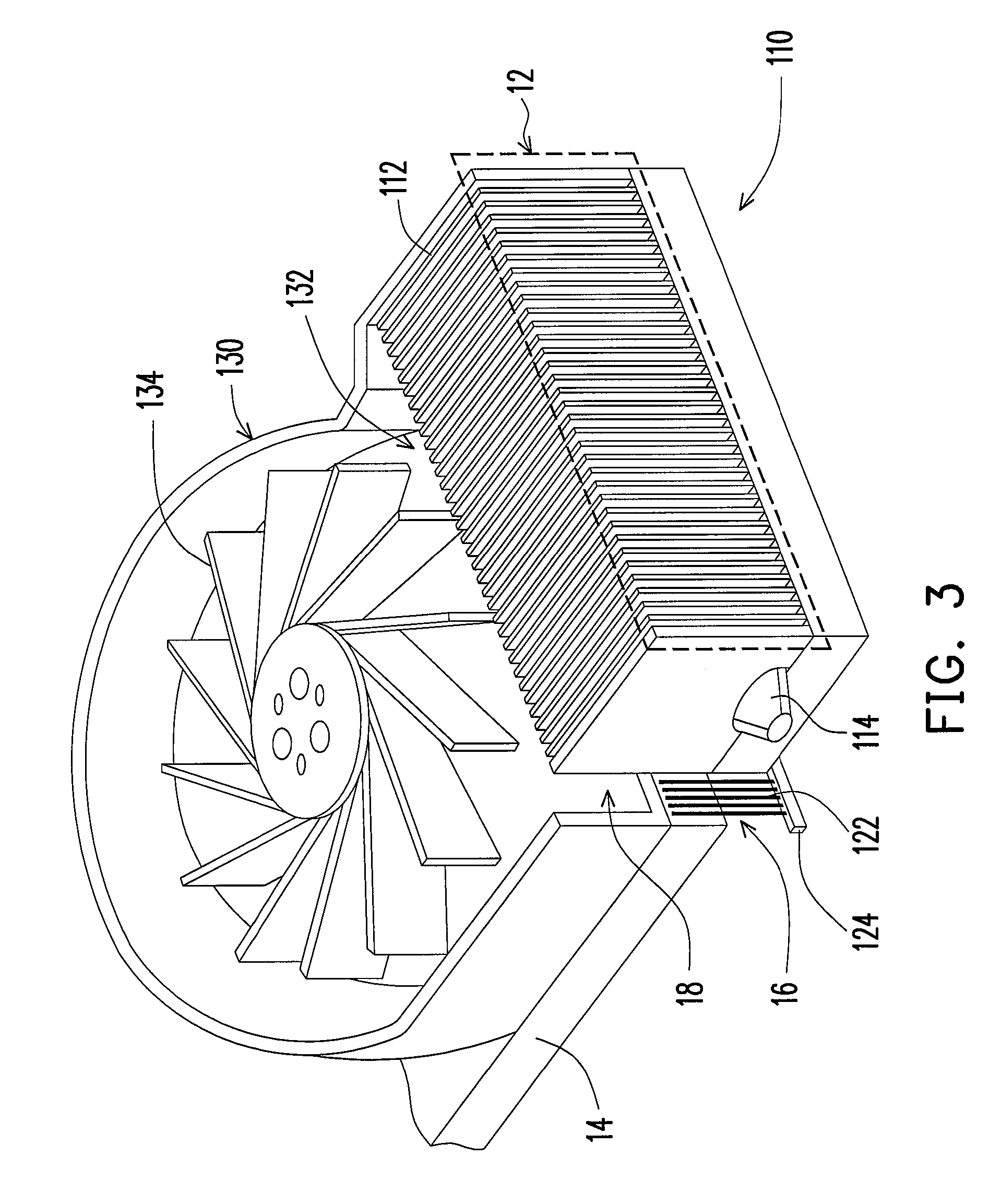 Heat-dissipation device having dust-disposal mechanism