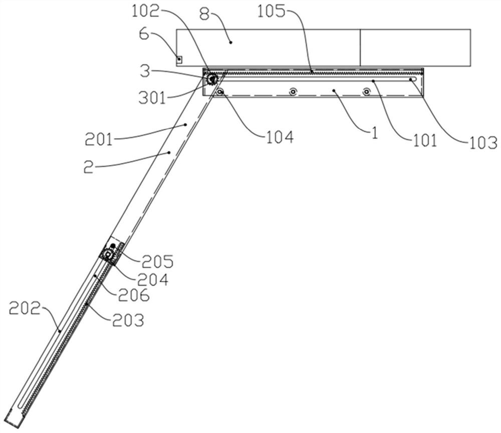 Commercial vehicle sleeping berth ladder stand