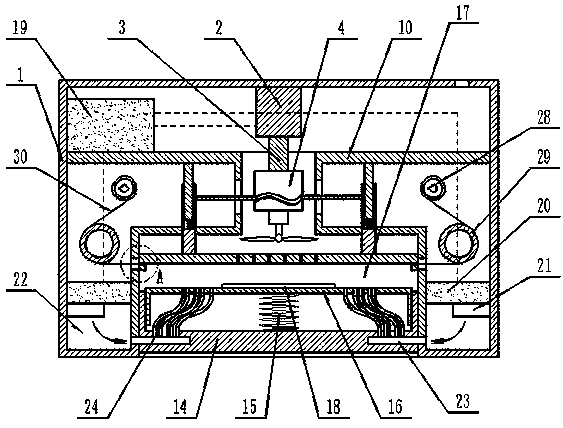 Continuous extrusion type plant specimen dehydration machine