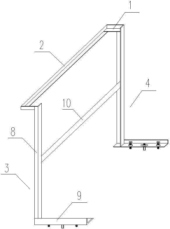 Pre-installation construction method for wire box on building bricked body and pre-installation supporting frame thereof