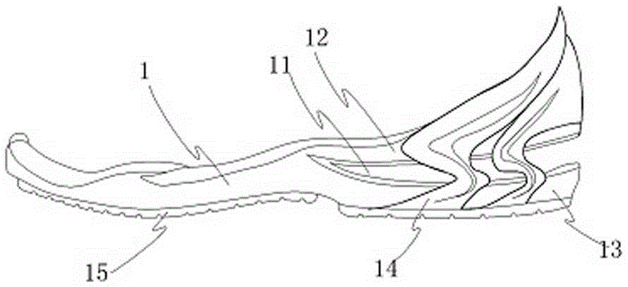 Bionic kangaroo running shoe sole