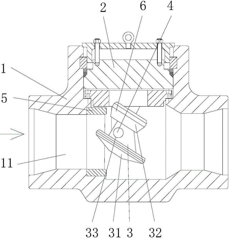 Low-shake low-noise water-hammer-free check valve