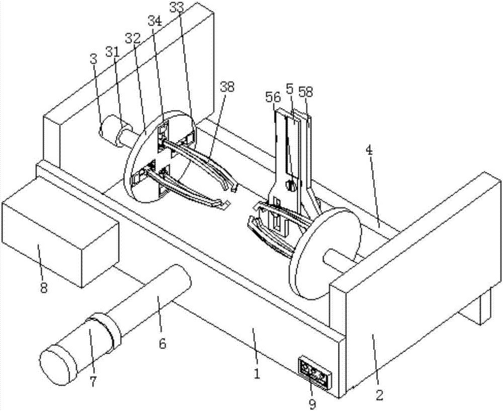 Novel shearing and tearing-type apple bag removal device