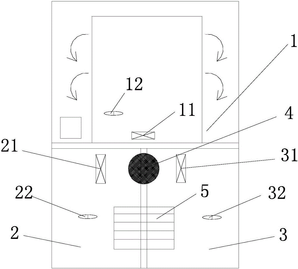 Control system and method for multi-air-door air-cooled refrigerator and refrigerator