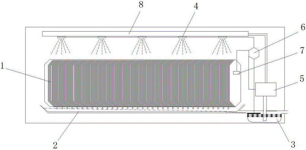 Air conditioner cleaning device and cleaning method