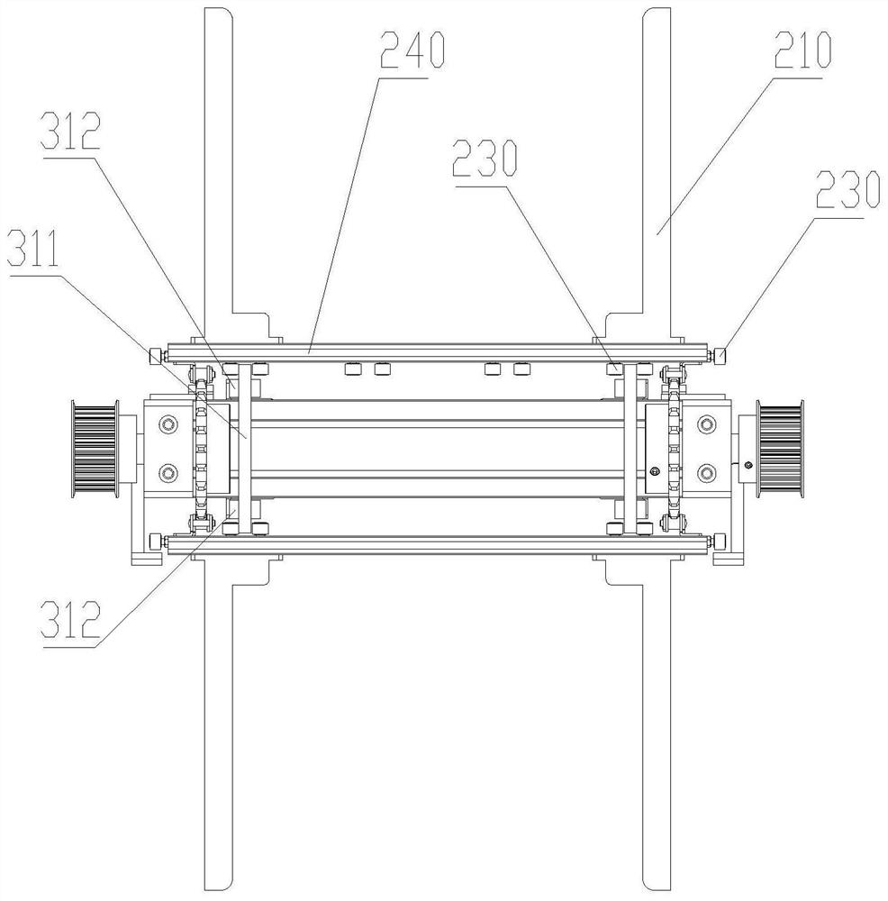 Replaceable battery feeding and discharging waterwheel assembly