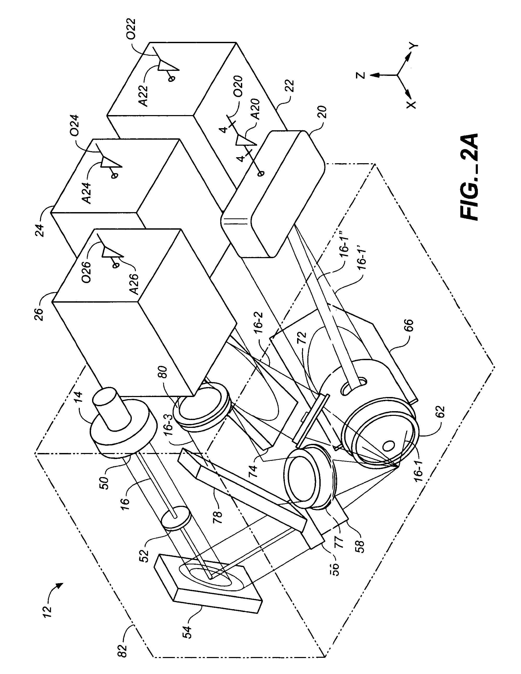 Test head for optically inspecting workpieces