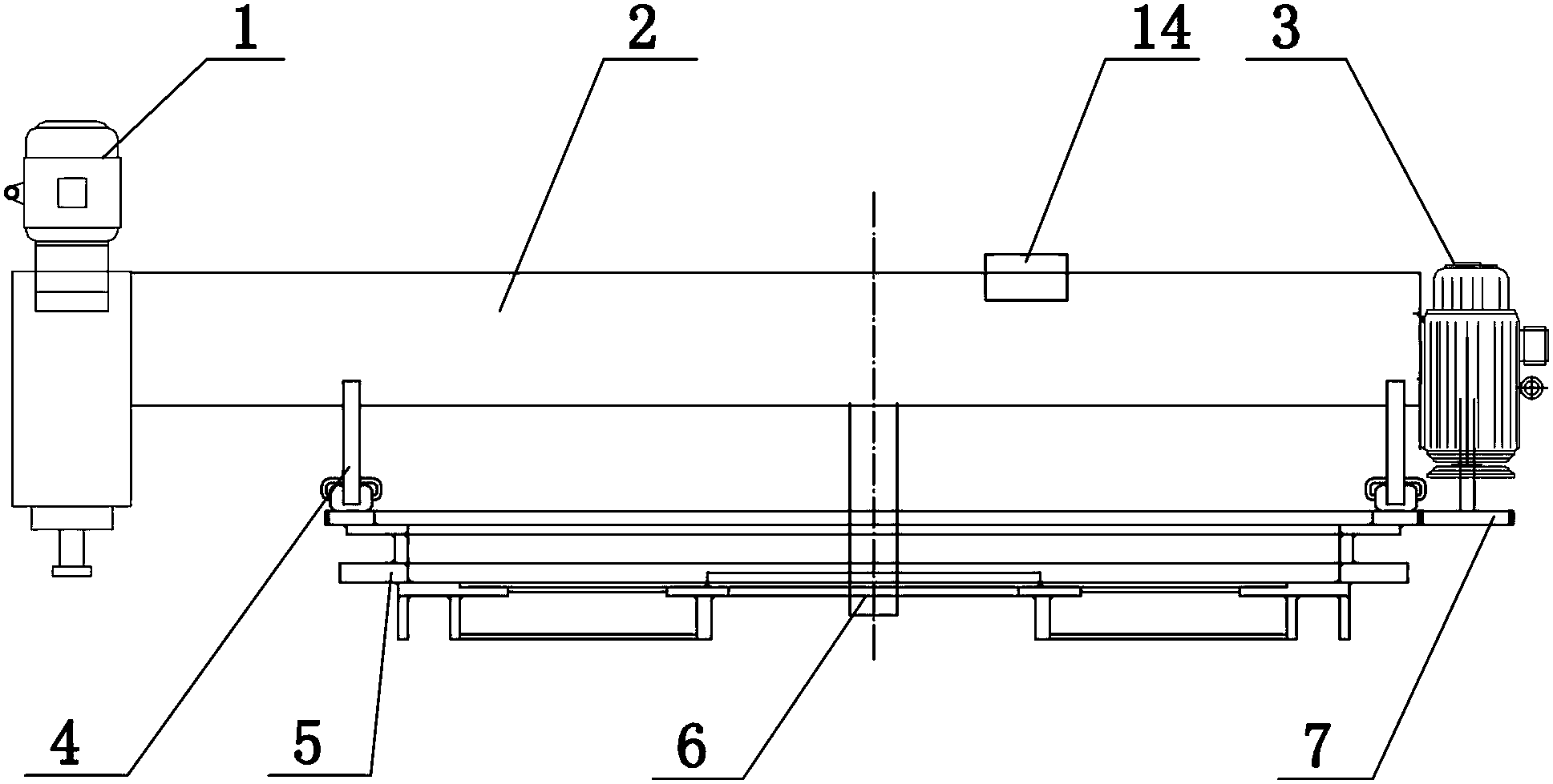 Device for processing large-size flange surface