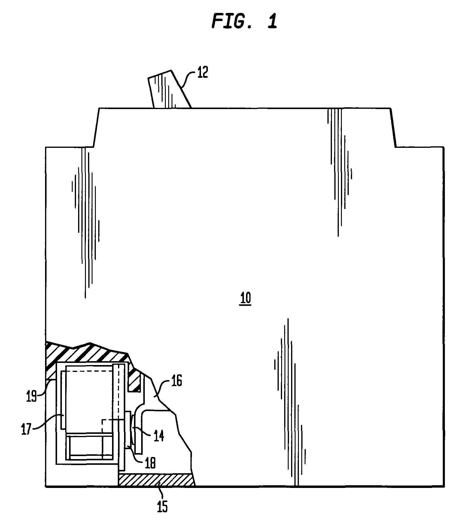 Self-adjusting plug-in line terminal