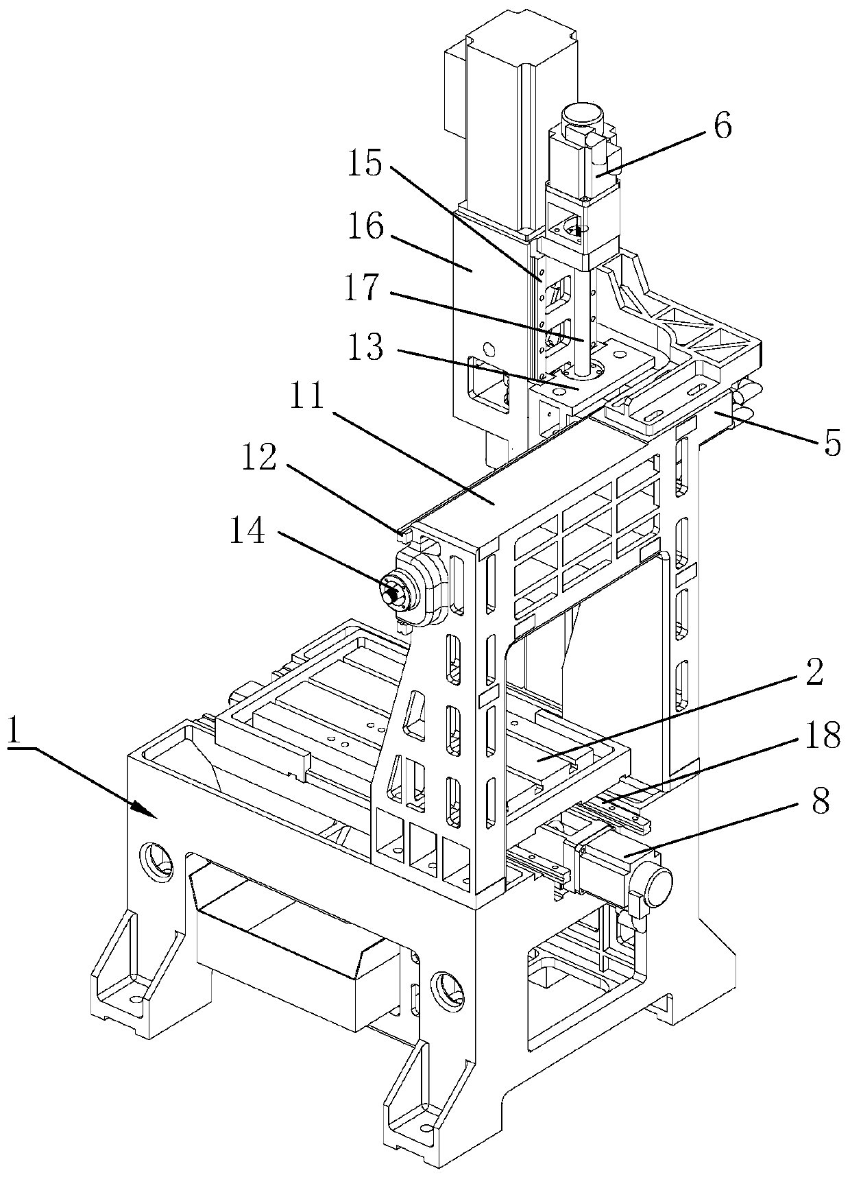 Machining center with multi-tool-bit quick tool-replacement mechanism