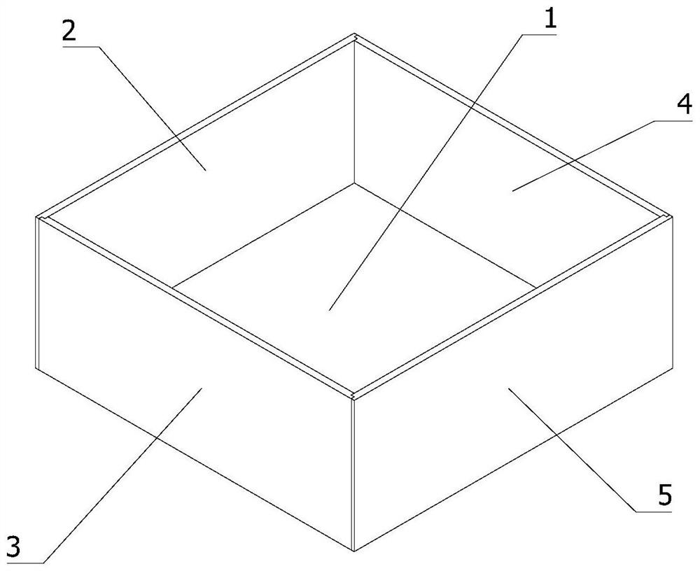 Galvanic pile box body and manufacturing method thereof