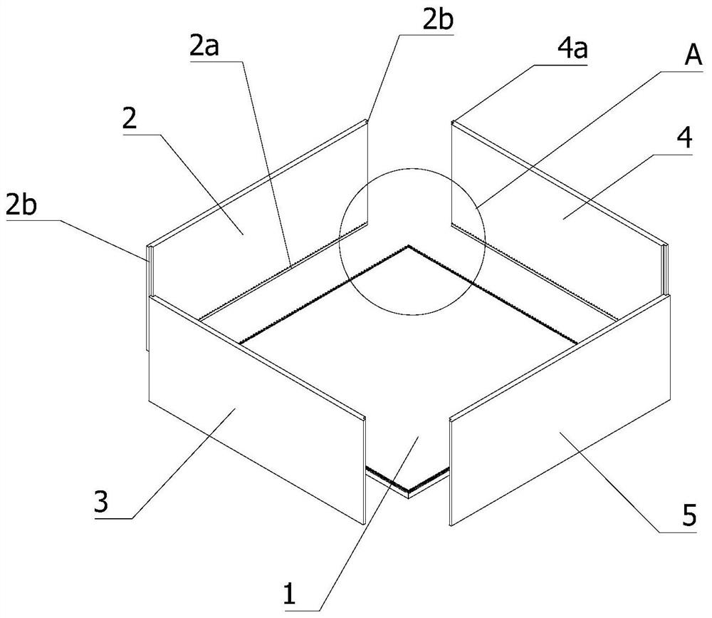 Galvanic pile box body and manufacturing method thereof