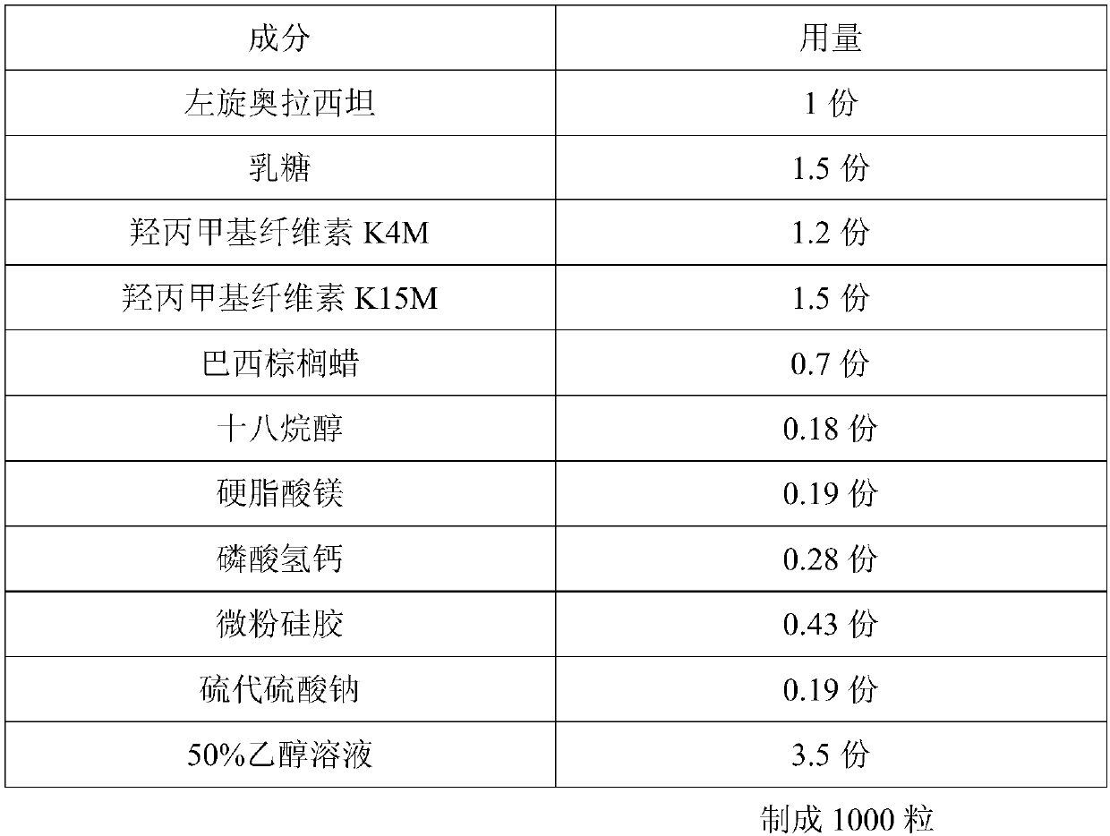 L-oxiracetam sustained release capsule with good particle fluidity and preparation method of L-oxiracetam sustained release capsule