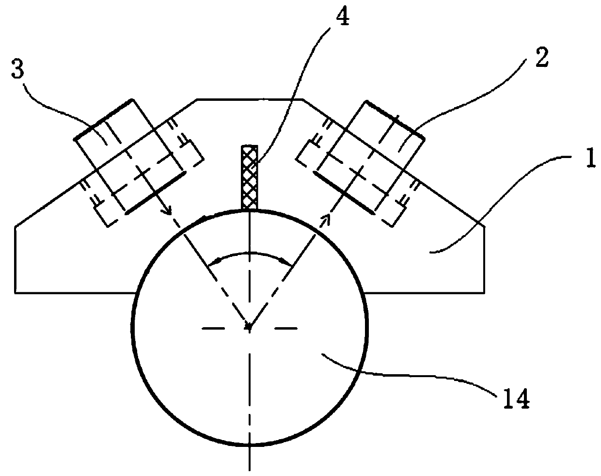 Ultrasonic detection device for live working insulating rod