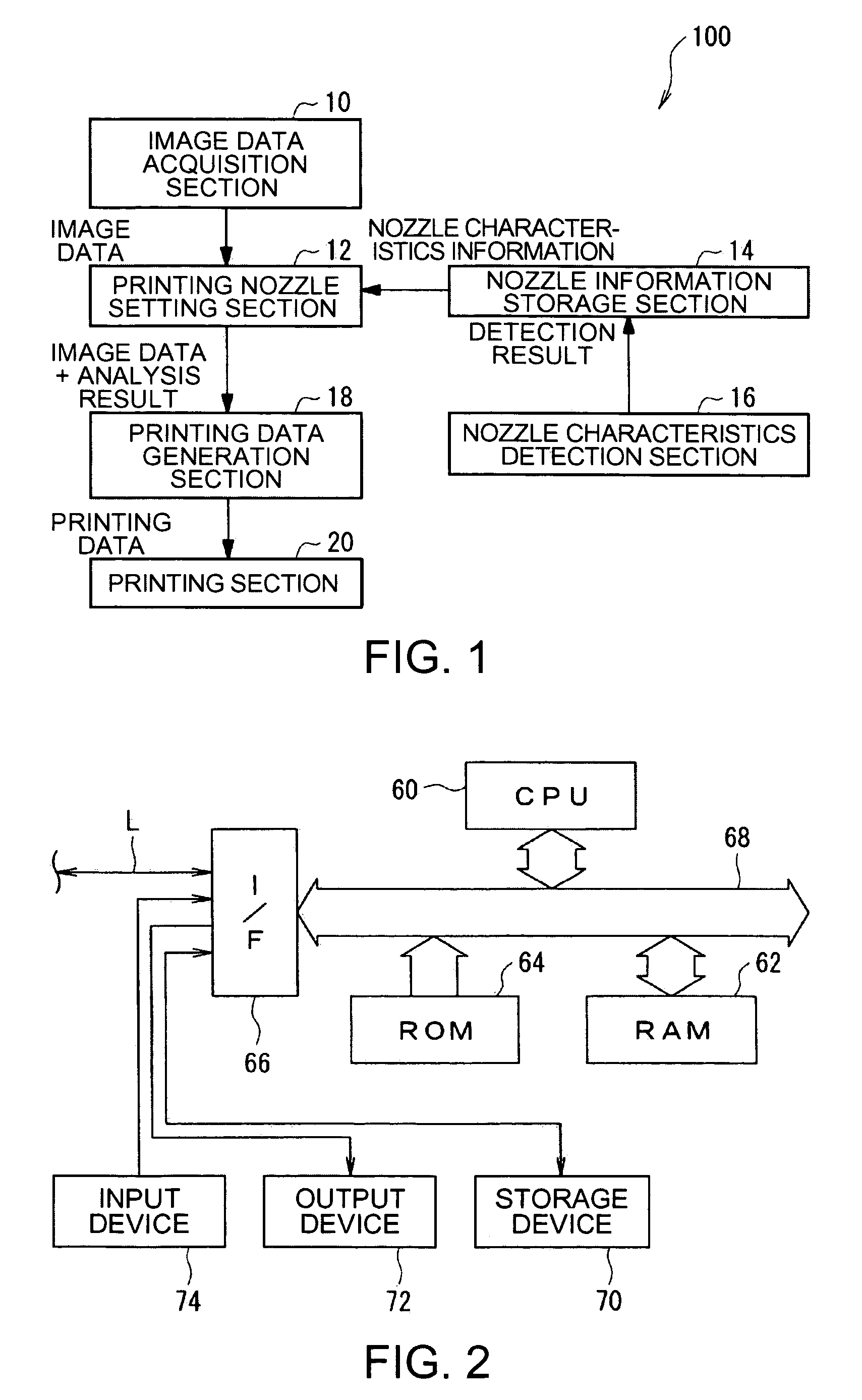 Printing device, printing device control program and method, and printing data generation device, program, and method