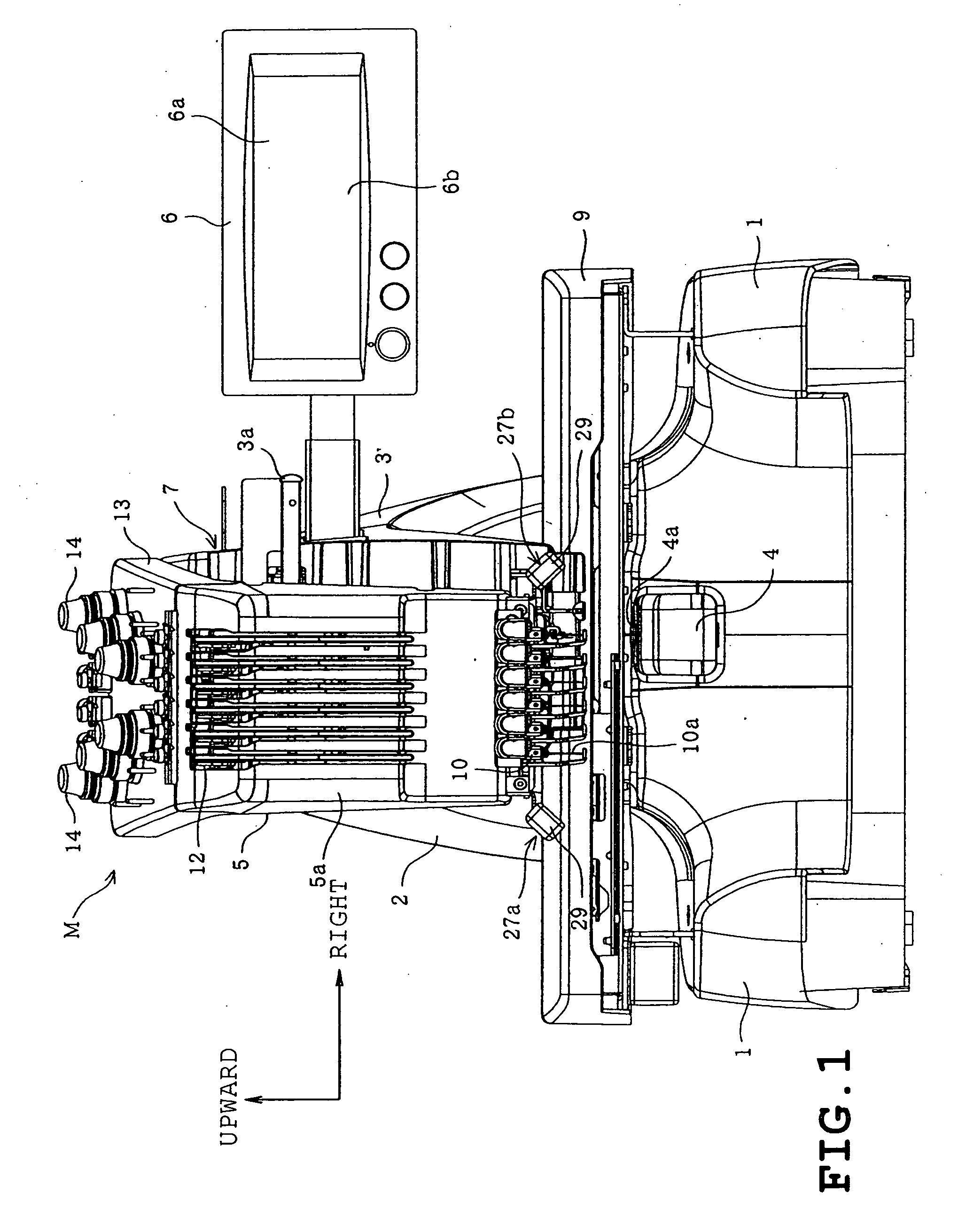 Illumination device for multineedle sewing machine and the multineedle sewing machine