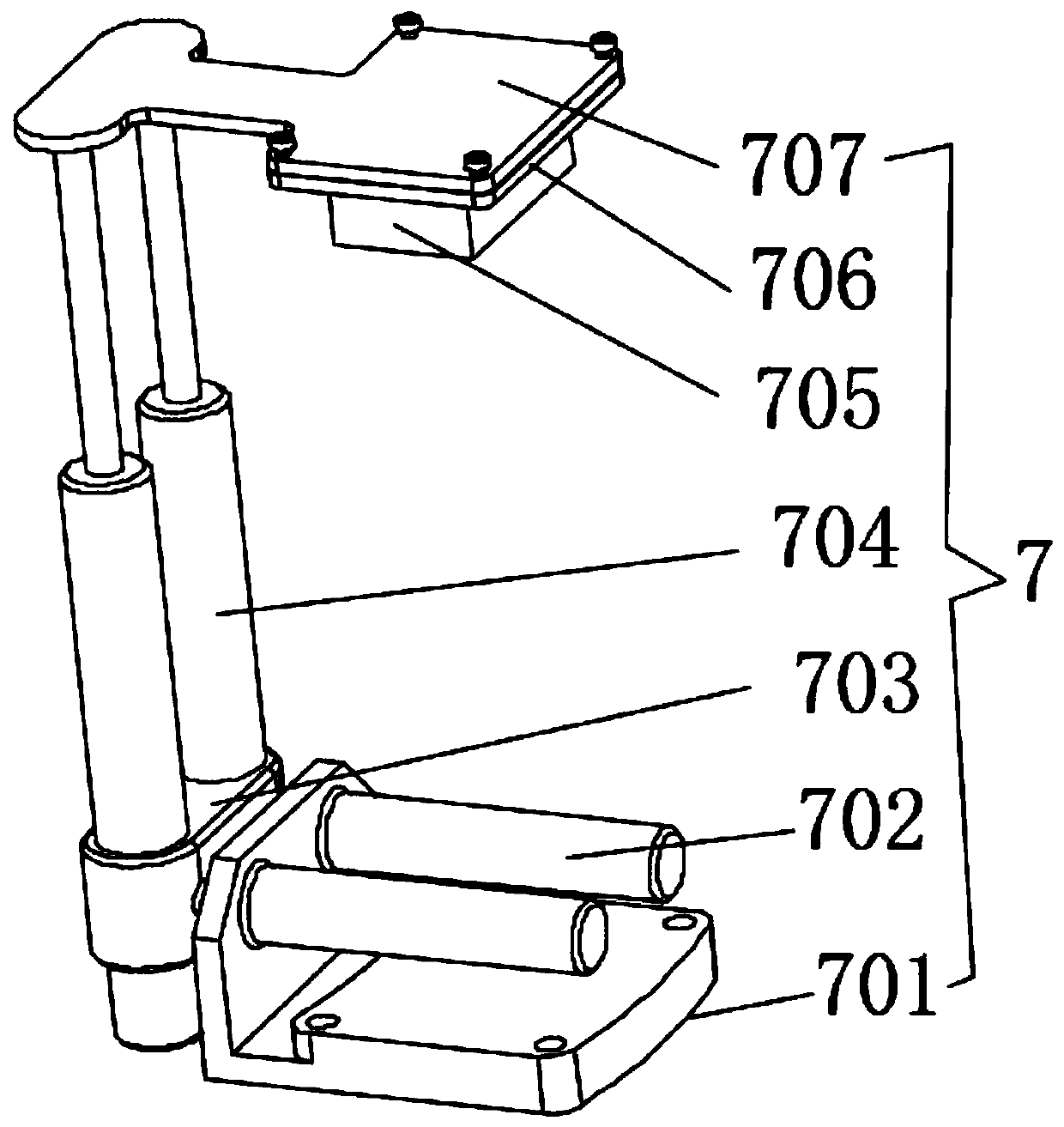 Automobile fender production intensity detection device