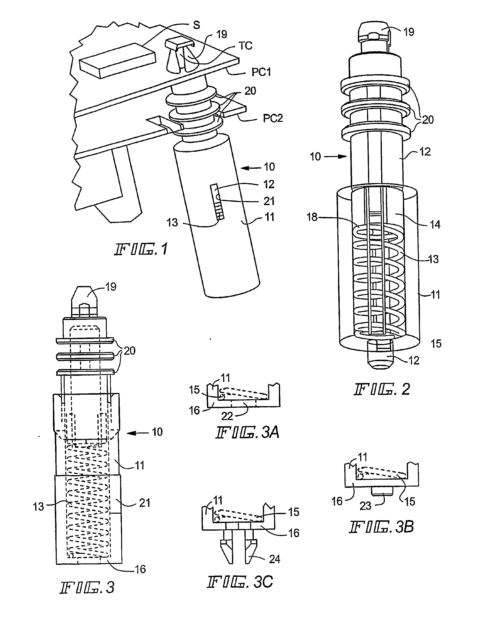 Spring loaded spacer