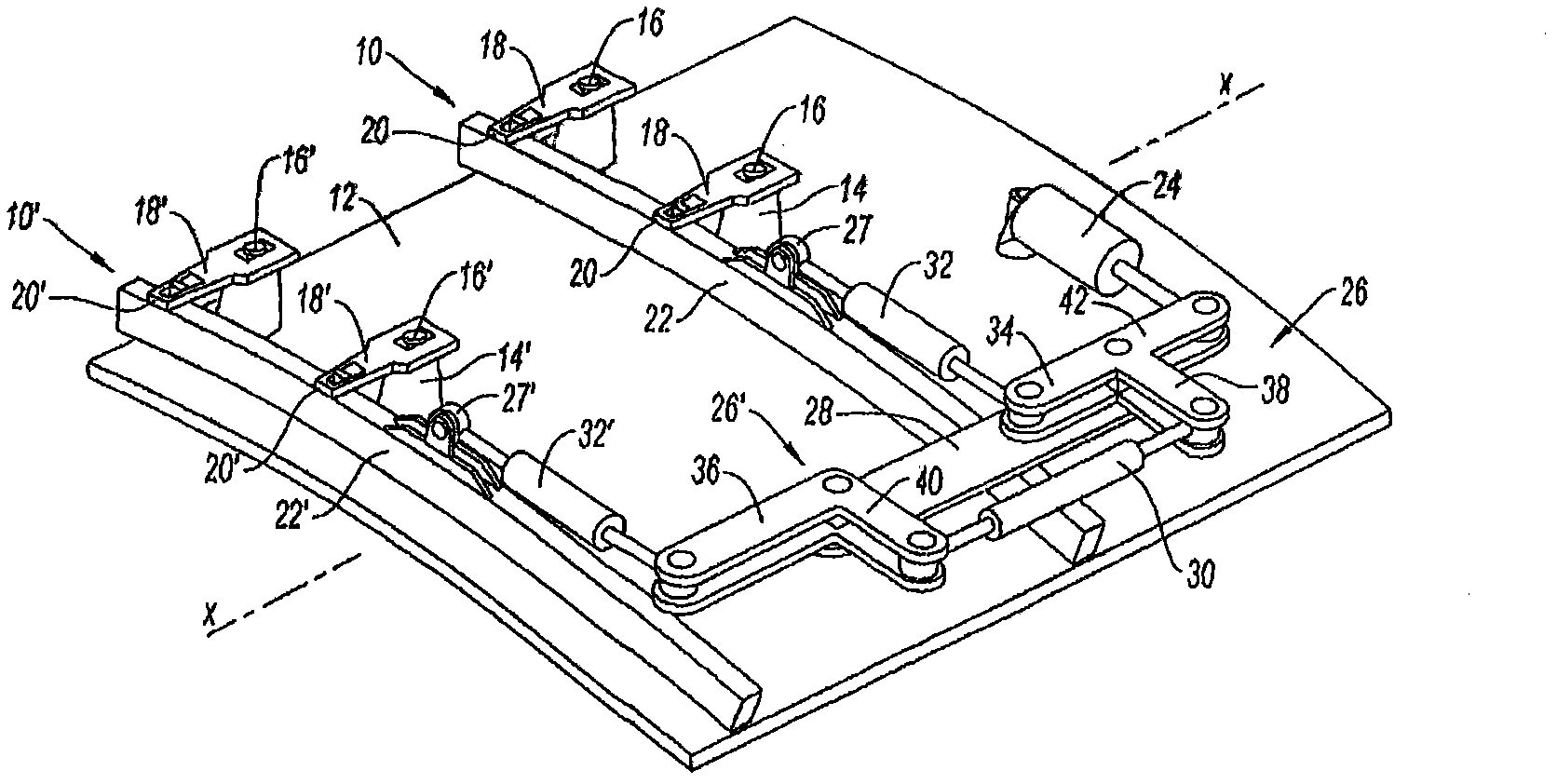 System for controlling variable geometry equipment of a gas turbine engine especially comprising a guiding track connection