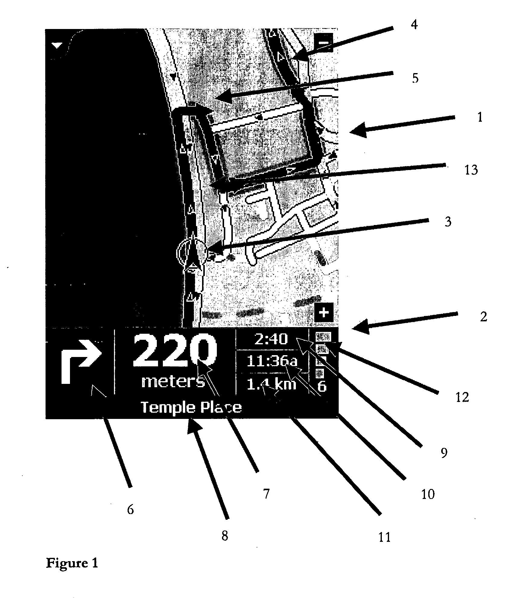 Navigation Device Displaying Dynamic Travel Information