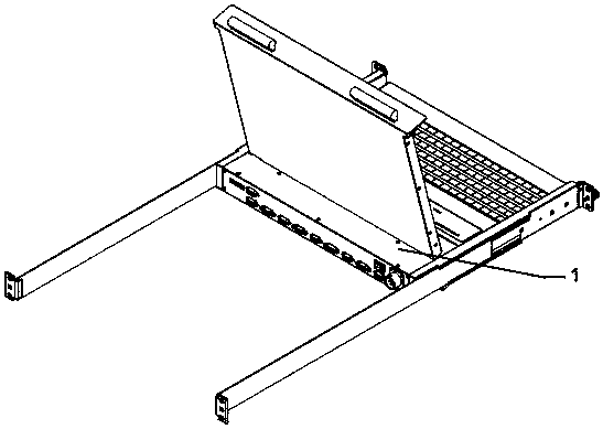 Compact type reinforced KVM switcher installing structure