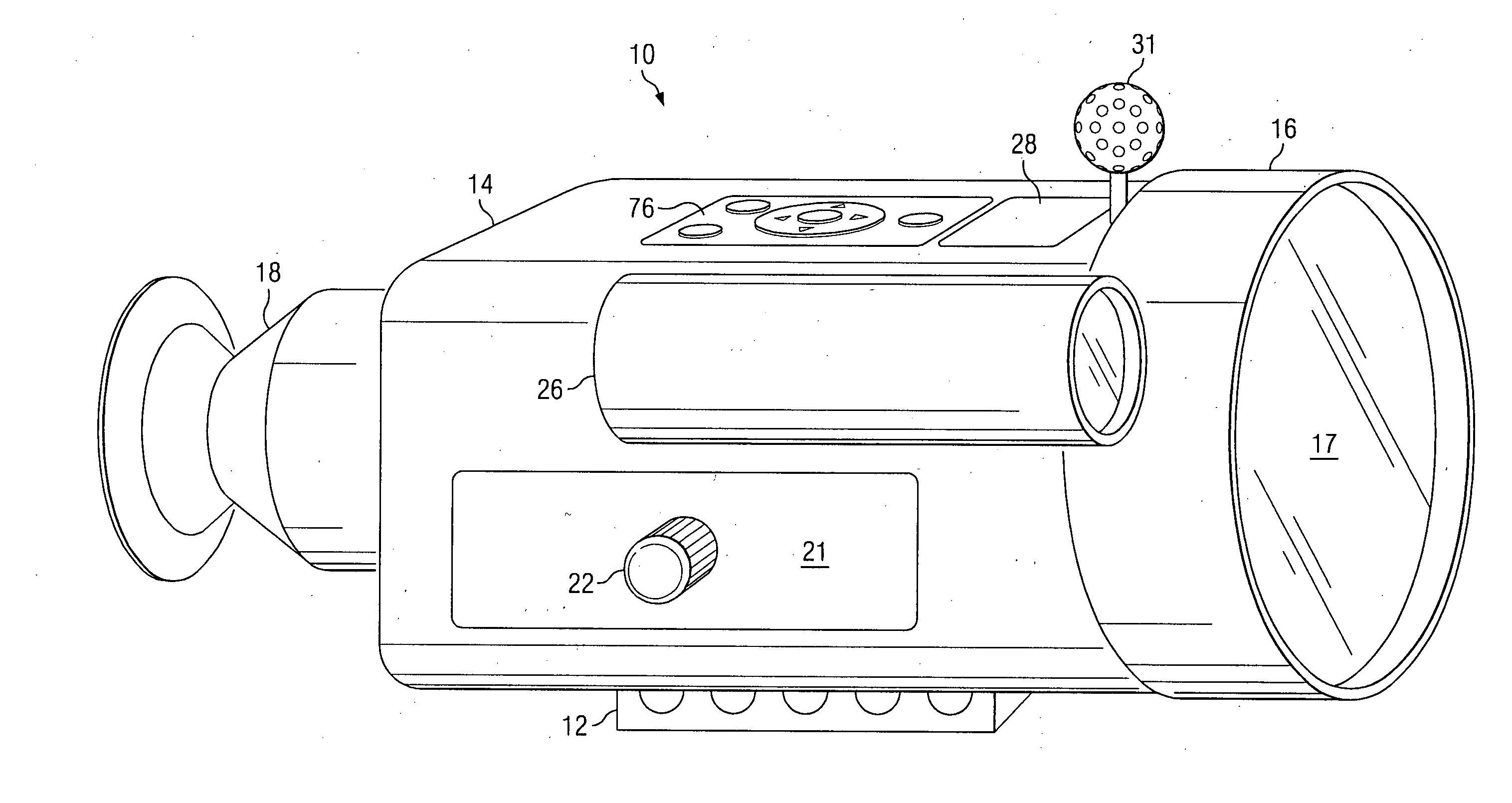 Electronic sight for firearm, and method of operating same