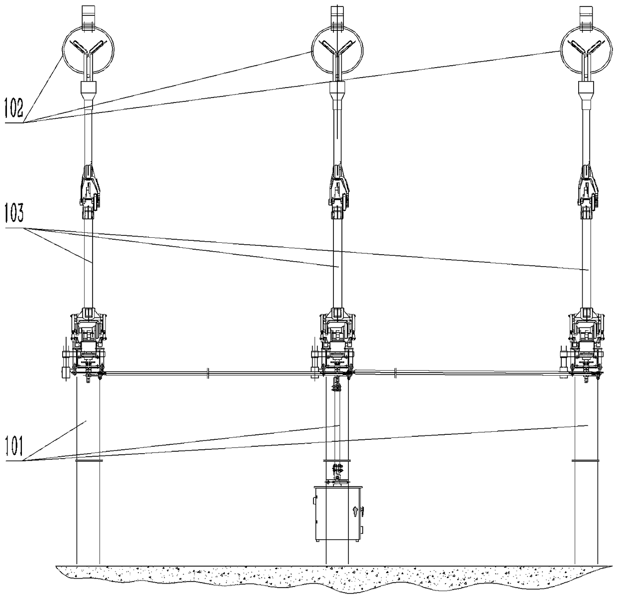 A disconnector test frame and its test static contact