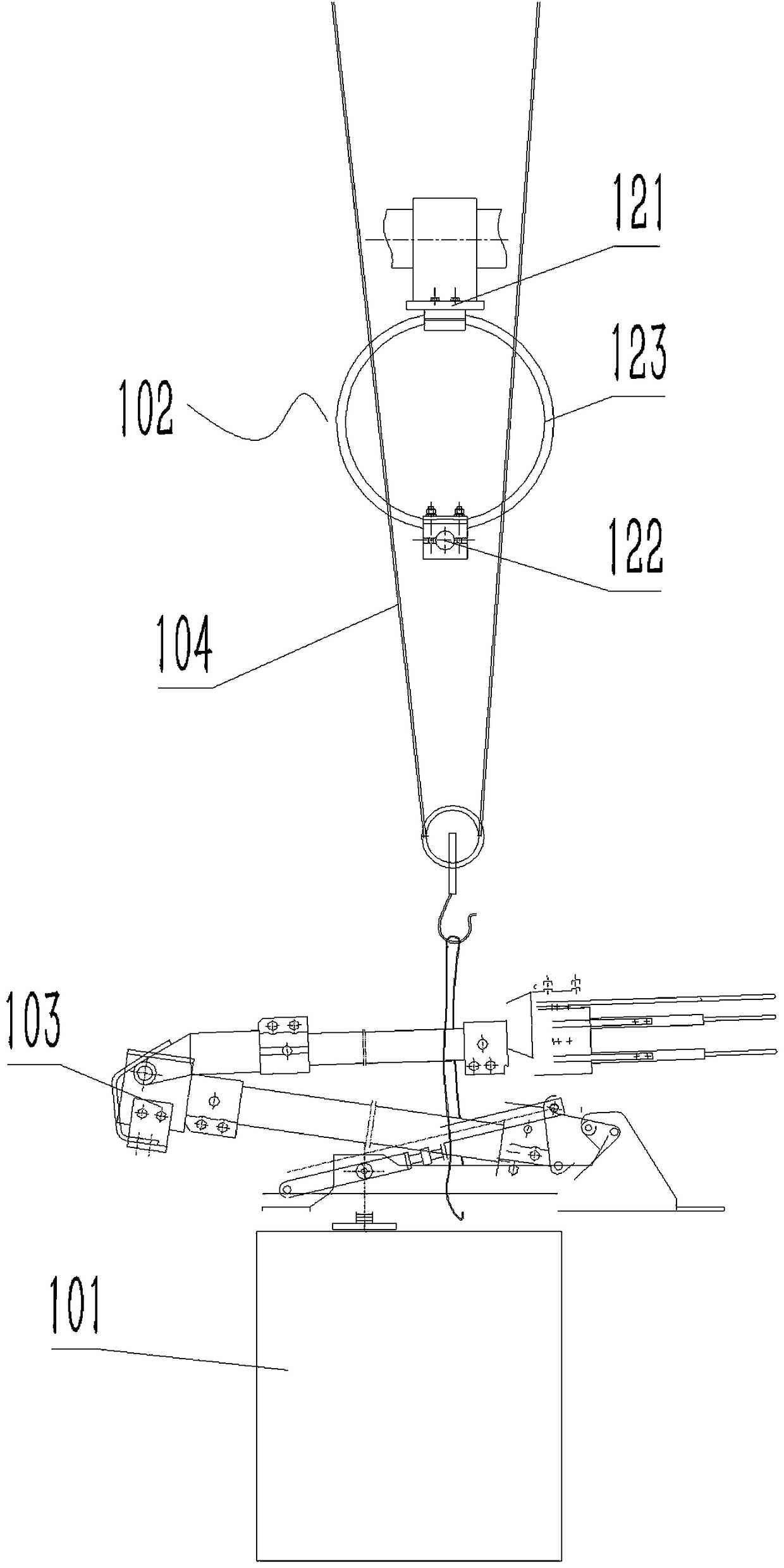 A disconnector test frame and its test static contact