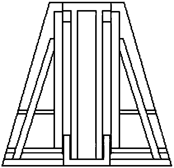 Overturning device for vertical-stacked precast concrete wallboards