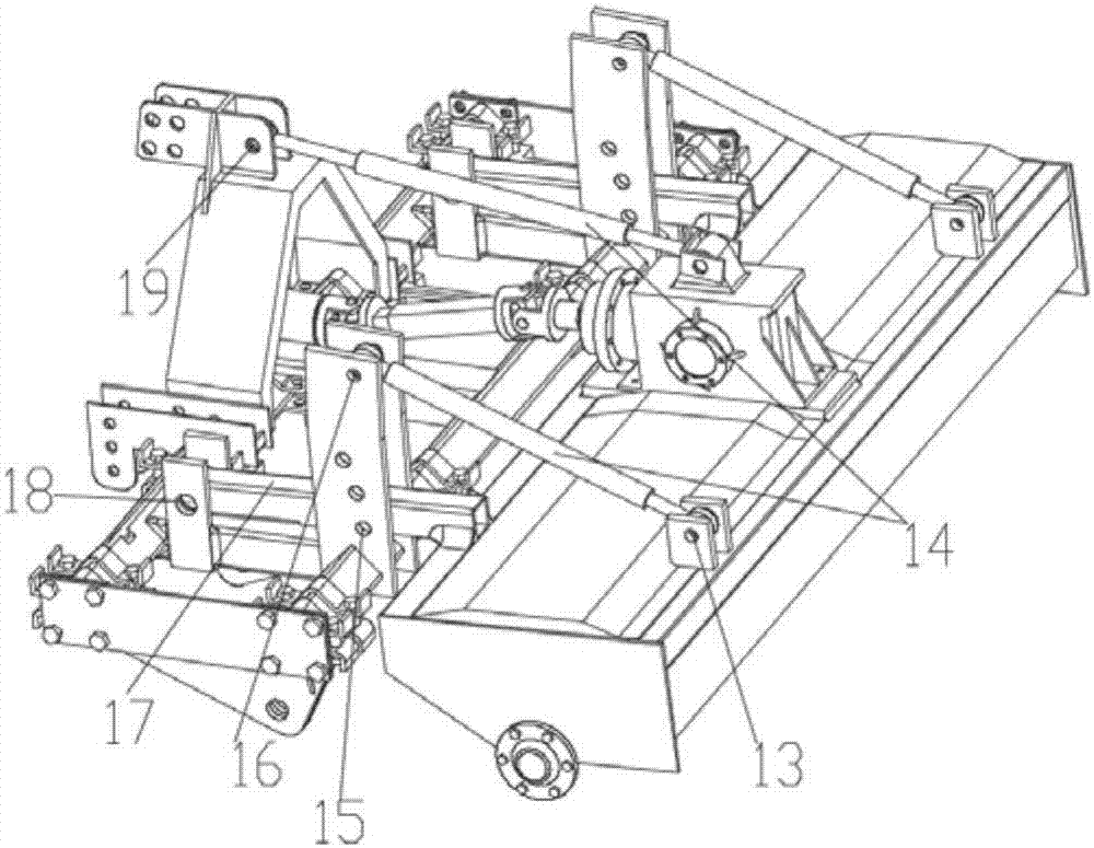 Laser measurement and control subsoiling and rotary tillage and leveling combined machine