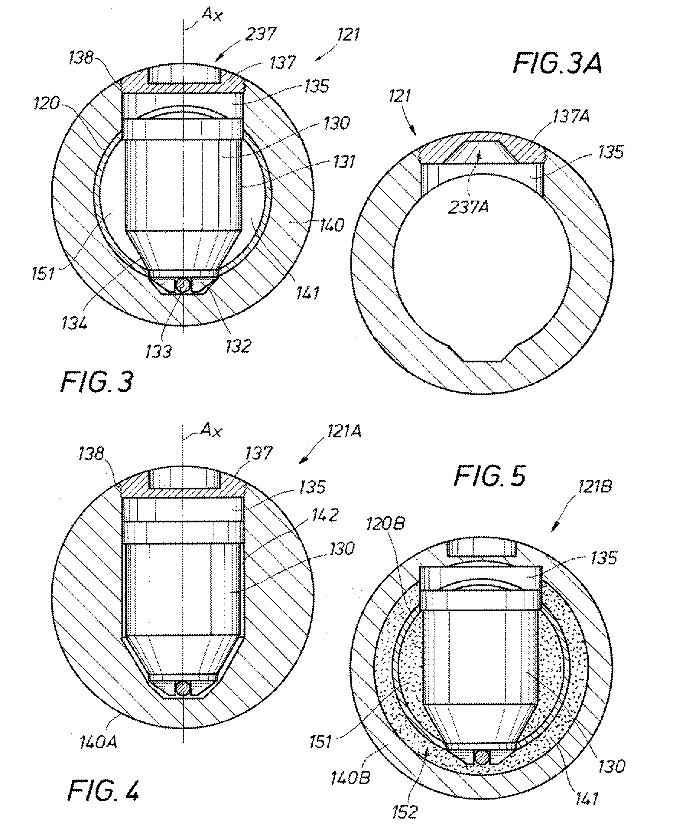 Internally supported perforating gun body for high pressure operations