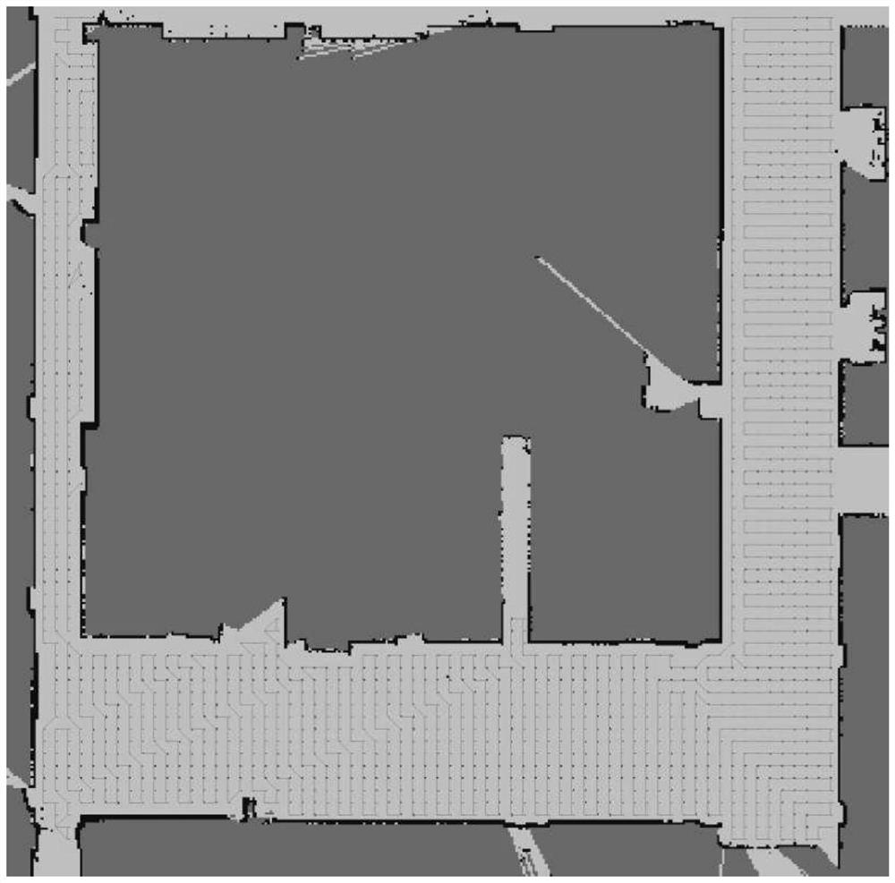 A method and device for planning a full-coverage path of a cleaning robot