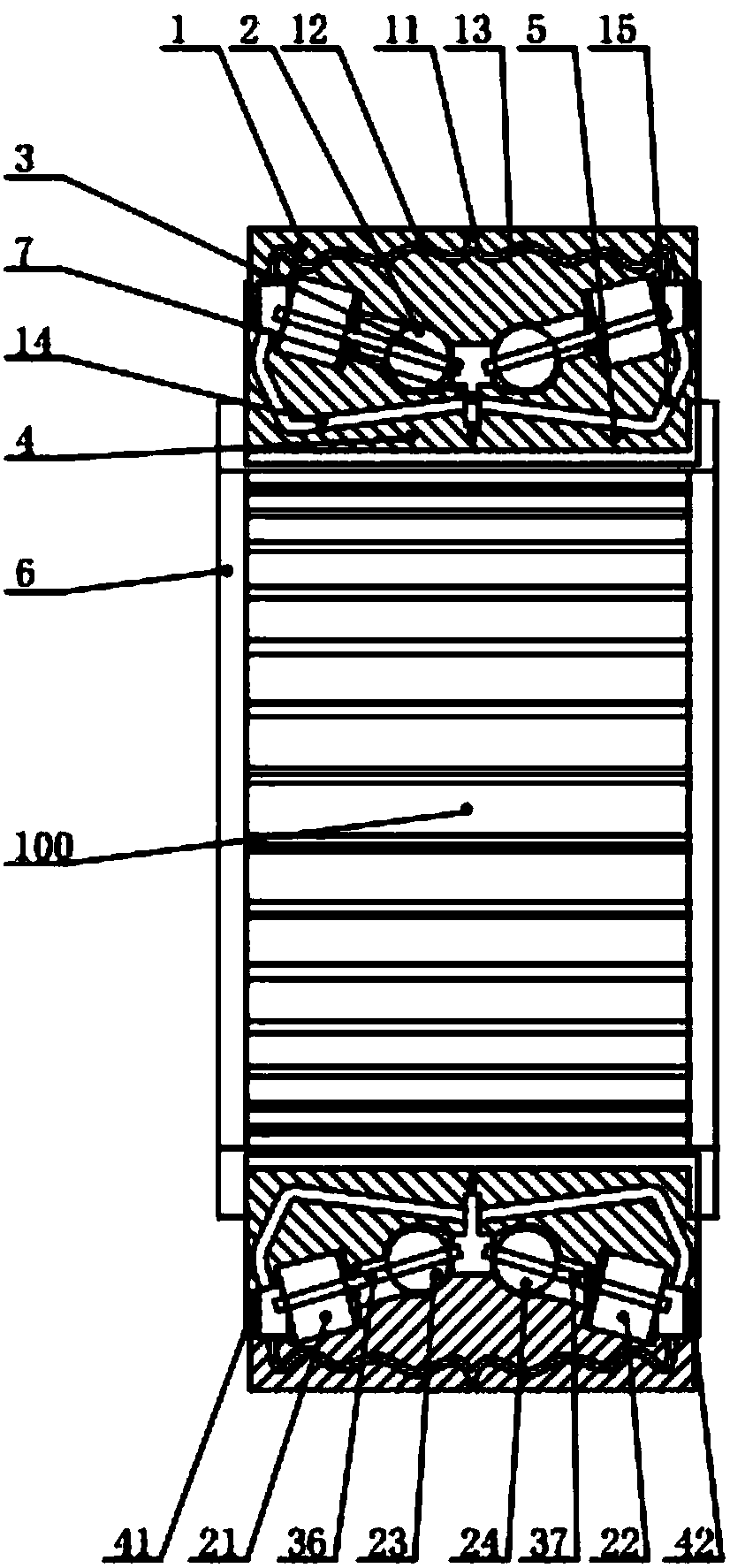 A high-strength washing machine high-speed motor bearing