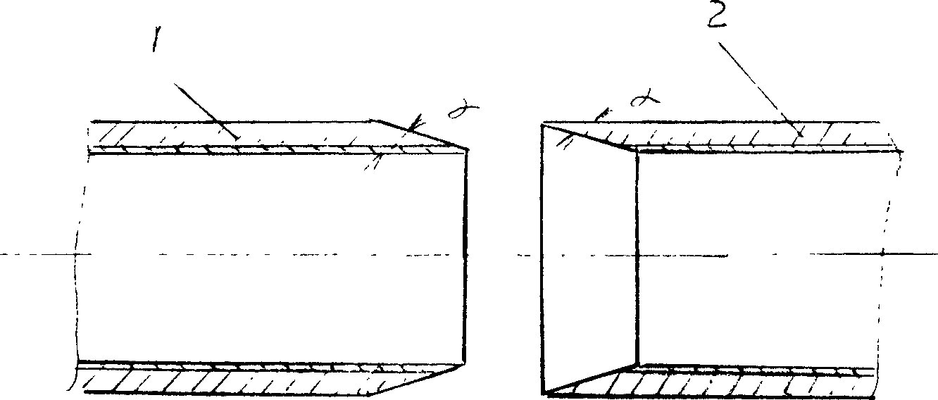 Stainless steel composite steel pipe welding method