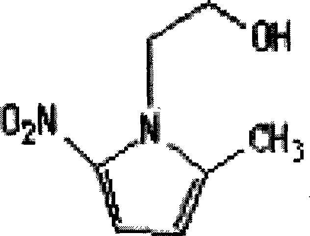 Metronidazole stomatocace double-layer paster and preparation method thereof