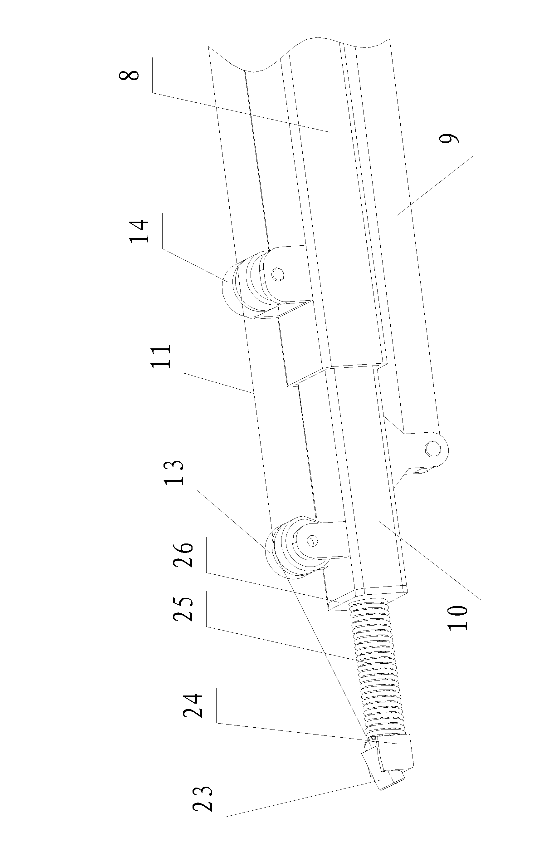 Draft gear for recovering underwater robot