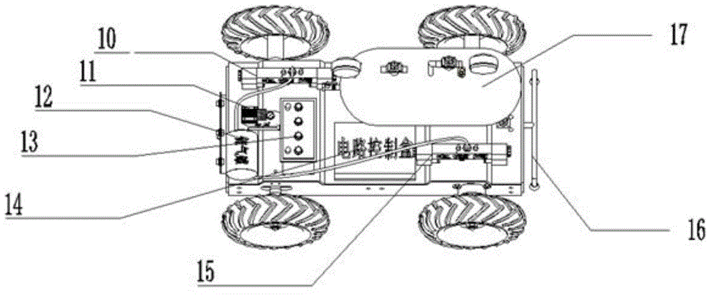 Small-sized intelligent spraying vehicle