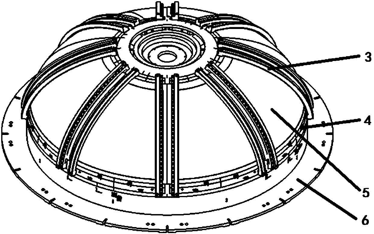 Friction stir welding assembling tool for large-scale ellipsoidal workpieces