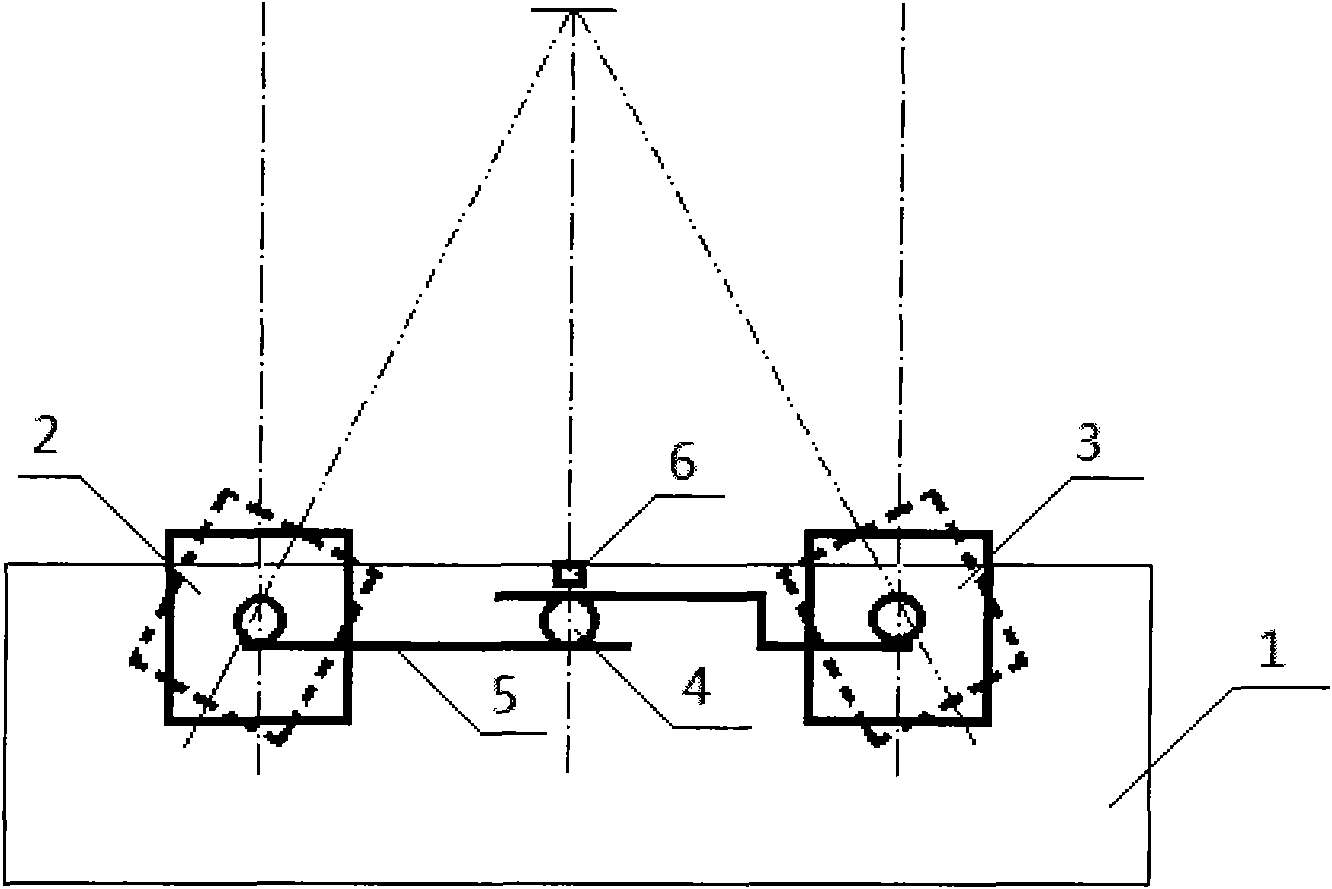 Method and device for shooting stereo images by automatically correcting parallax error