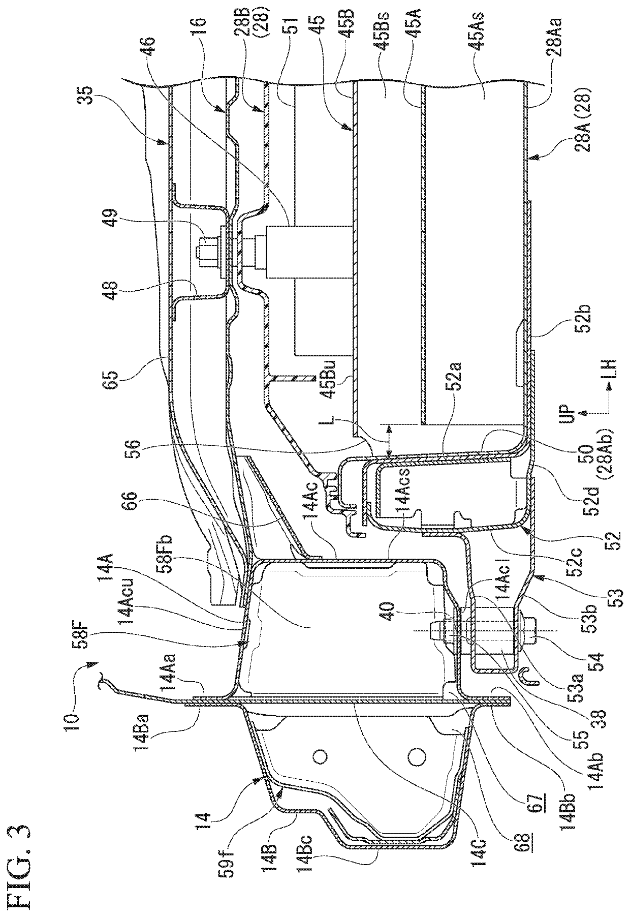 Vehicle body lower structure