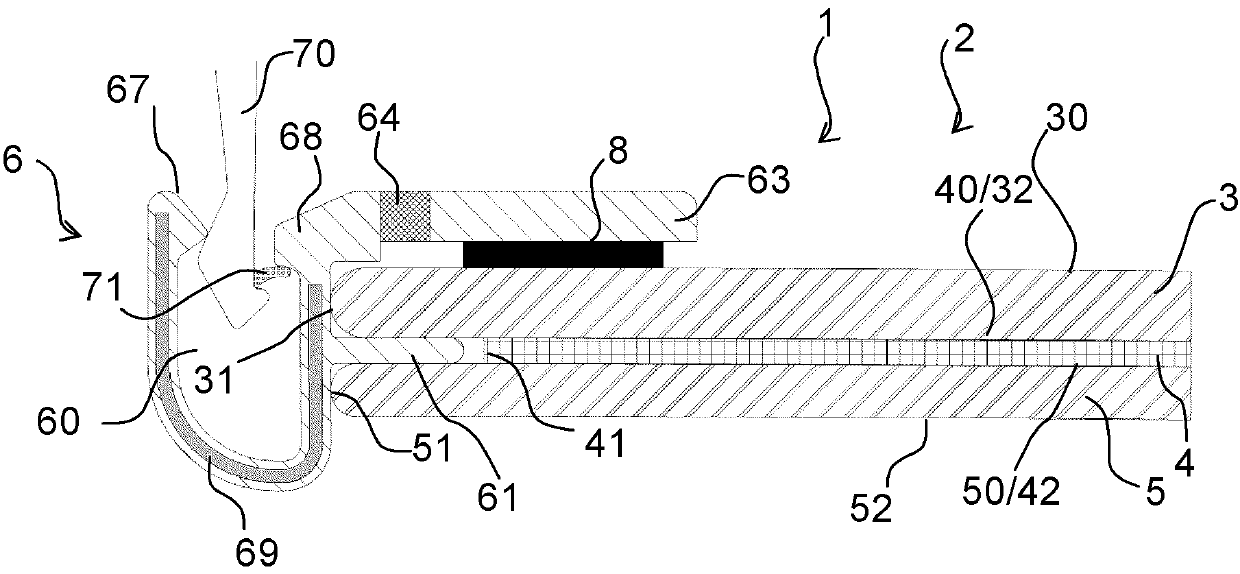 Laminated glazing comprising a profiled clipping bead